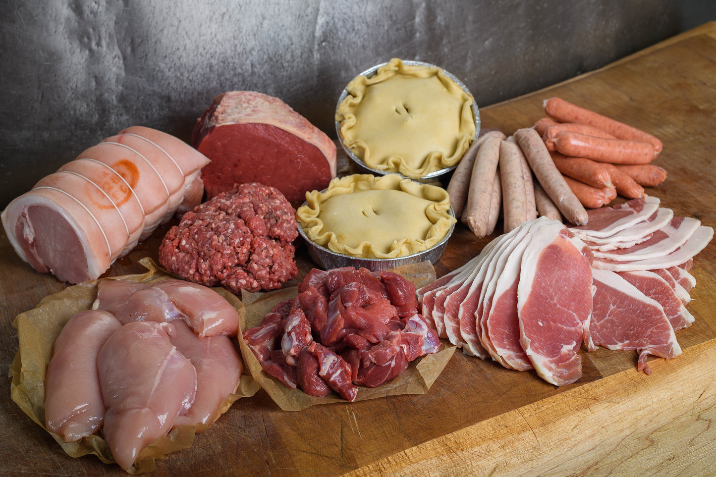 Family of Meat Parcel